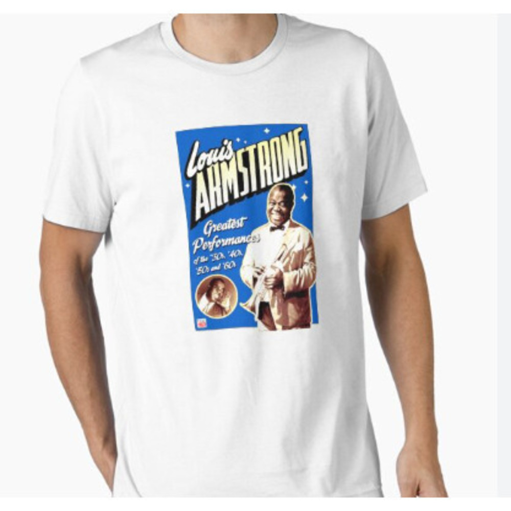 Louis Armstrong White T-Shirts